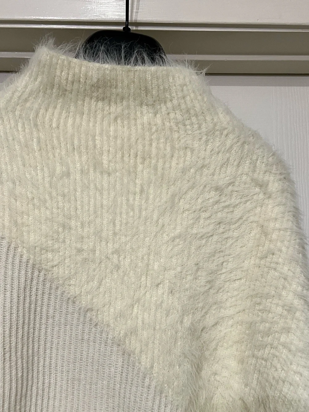 NWT REISS PAOLA NEUTRAL HUE TEXTURED WOOL/CASHMERE JUMPER SWEATER SIZE L - Picture 13 of 14